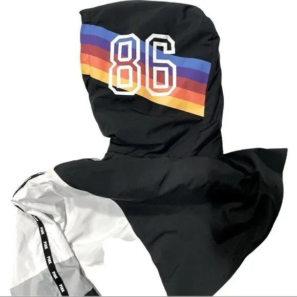 Victoria Secret Pink Color Block Anorak Sharpa Lined Jacket! - Picture 5 of 8